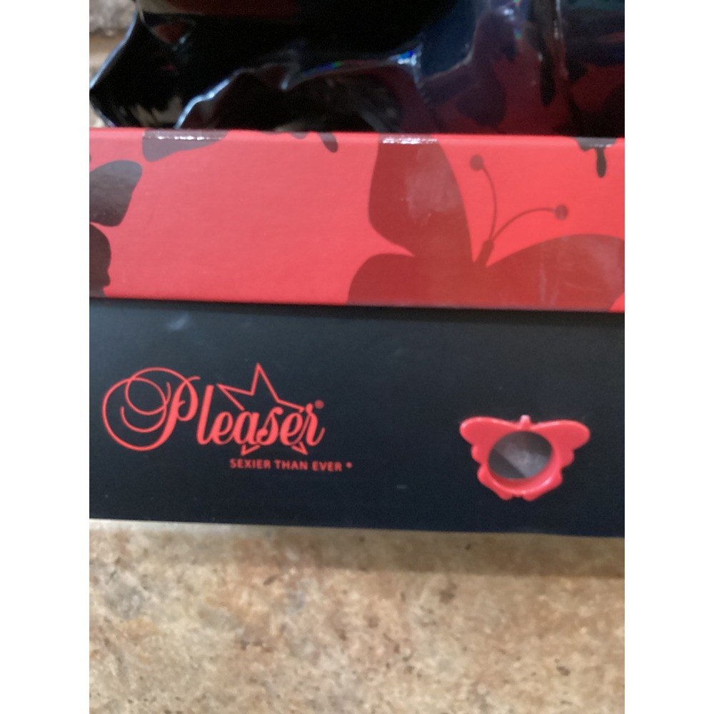Pleaser Flamingo-3000HWR Black Holographic Thigh High Platform Boots 8 US 38 EU - Picture 4 of 5